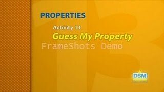 Properties - Activity 13: Guess My Property