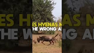 Hyenas missed with the wrong animal #wildlife