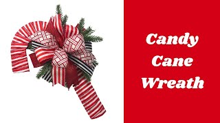 DIY Candy Cane Wreath | How to make a Candy Cane Wreath | Candy Cane Wreath Kit