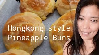 homemade pineapple bun,easy bread,bakery style