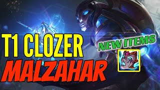 T1 Clozer Plays Malzahar Mid vs Cassiopeia Challenger Gameplay New Items Season 11 Liandry's Anguish