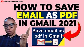 How To Save Emails To PDF | Save Email As PDF (New Tricks)