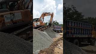 #excavator #sany.. Unloading Track.. #shortsvideo #youtubeshorts