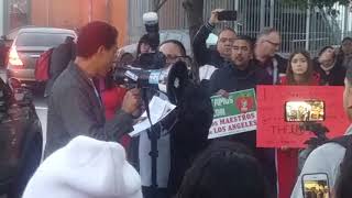 Community Organizer and Parent at Maya Angelou Community School utla strike