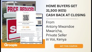 Home buyers get 31,500 (KES) cash back from Antony Mwandoe Mwaricha in Voi, Kenya