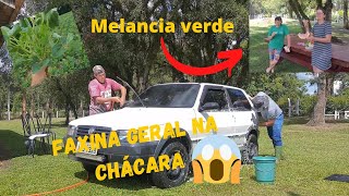 Dia de organizar a chácara! Faxina geral