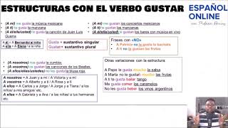 ESTRUCTURAS CON EL VERBO GUSTAR (Me gusta..., No me gusta)