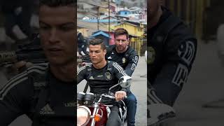 Messi And Ronaldo Complete A Mission #messi #ai #ronaldo