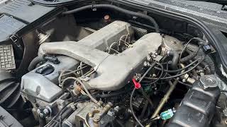 W140 Diesel OM603 Startup after Diesel Purge; 1993 Mercedes 300SD