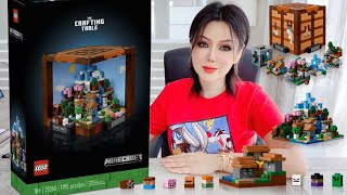 💚LEGO Minecraft The Crafting Table (21265) Speed Build | Abbi Happy, the LEGO Frenetic