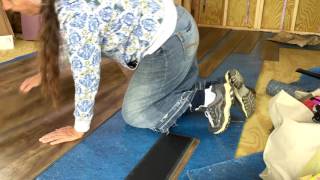 Jonathans Tiny House Man Cave   Vinyl Plank Flooring Completed