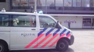 PRIO 1 POLITIE (Nieuwe Camerawagen) Met spoed Lijnbaan Burger King Rotterdam!