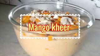 Mango pudding, or mango kheer ( आम की खीर)