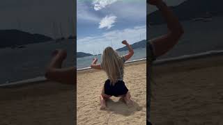 Dancing in the beach