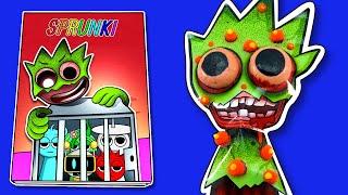 Making INCREDIBOX SPRUNKI Game Book 📚 (➕ Lime OWAKCX horror Squishy Surgery) DIY 소닉 테이프