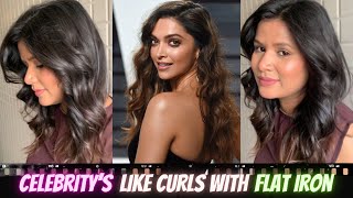 How to CURL hair with FLAT IRON ?? Curls tutorial