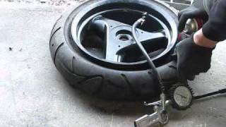 How to Inflate a tyre with startergas