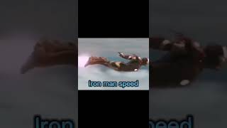 Other superheroes vs Iron man speed