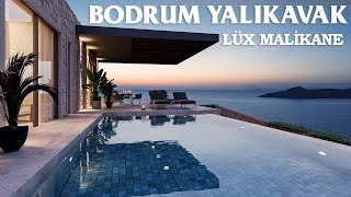 BODRUM YALIKAVAK DENİZ VE MARİNA MANZARALI 10 LÜX HAVUZLU VİLLA PROJESİ