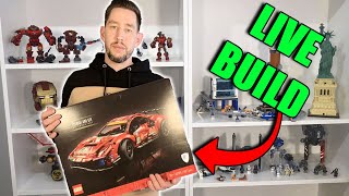 Lego Ferrari 488 GTE Build LIVESTREAM Part 2