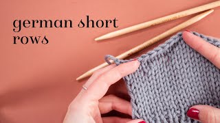 Knitting tutorial: German short rows