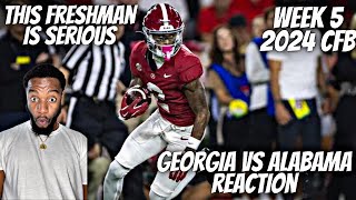 Reaction To #2 Georgia vs #4 Alabama | Full Game Highlights | 2024 College Football Highlights