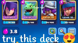 try this deck 🤫😍#clashroyale #clashroyalememes #trending subscribe for more 😍