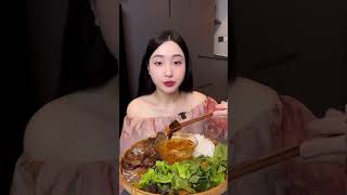 Mukbang Bún chả Hà Nội với e nha cả nhà #mukbang