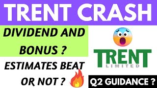 TRENT क्यों गिरा आज? TRENT Q2 RESULT TODAY | TRENT SHARE NEWS | TRENT SHARE CRASH | TRENT VALUATION