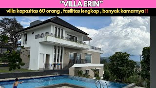 VILLA KAPASITAS BESAR DI PUNCAK BOGOR || FASILITAS LENGKAP & PUNYA KAMAR BANYAKK‼️ || VILLA ERIN