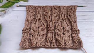 Cable Stitch Knitting Pattern| Zopfmuster stricken | Punto Trecce ai ferri| Point Torsades au Tricot