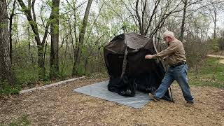 Camp Kent Set Up Begins...Unloading the Car...and..Coleman Cabin Tent Set Up (Clip 1 of 8) - Part 11