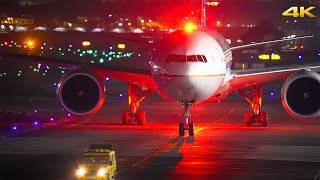 Stunning Night Landing | Boeing 777-300ER at Mumbai Airport