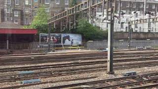 London underground Circle Line window view and announcement