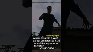 A pior covardia. Concorda?#frases #motivacao #frasesmotivacionais #frasesdiarias