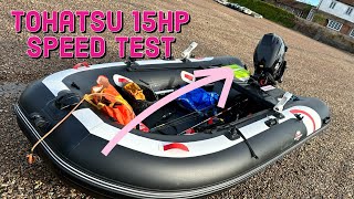 Tohatsu 15hp EFI 4 Stroke & Hydrus 3.7m Speed Test