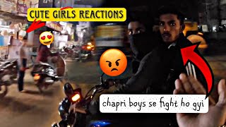 cute girls reactions on R15 v4 | chapri boys se fight ho gyi | shiv vishwakarma |