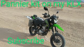 Kawasaki KLX 300 pannier kit install.