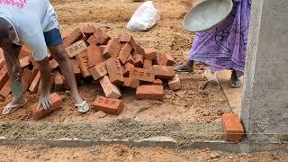 house construction with bricks | house mestri | labour work -2@VwithNature