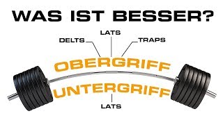 Besser Ober- oder Untergriff beim Langhantelrudern? Die Antwort!