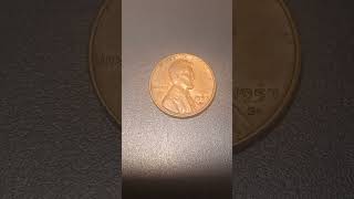 1957 D LINCOLN WHEAT PENNY US #coin #treasurehunts #collection #shorts