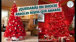 Árboles De Navidad Rojos Que Cambiarán Tu Forma De Decorar