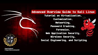 Advanced Overview Kali Linux Tutorial Virtualization, Customization, Networking, Password Cracking..