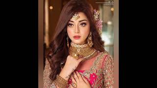 Alizeh shah look gorgeous in pink bridal dress.