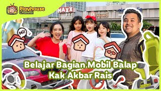 Belajar Bagian Mobil Balap Akbar Rais & Baba | Mobil Drifting | Playhouse Channel | Bahasa Indonesia