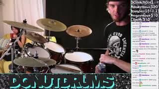 DonutDrums Live Stream | Drumming Along With VGM [1-23-17]