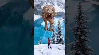 T-REX Dinosaur Attacks Couple | Indominus Rex Dinosaurs Damage City #shorts #dinosaur