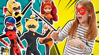 Куклы Леди Баг и Супер-Кот, Рена Руж и Квин Би! Приключения Героев MIRACULOUS Ladybug and Cat Noir