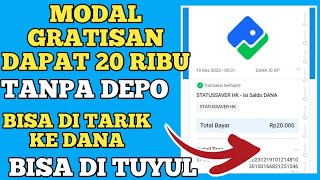 YANG PASTI AJA CUAN MODAL GRATISAN DAPAT UANG 20 RIBU BISA DI TARIK KE DANA APLIKASI PENGHASIL UANG