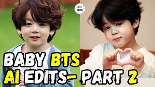 Baby BTS AI Edits Baby Toddlers- PART 2 #BTS #aiedits #aitrending #btsai #kpop #hollywood #CELEBLING